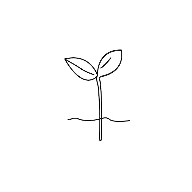 sprout vector type icon