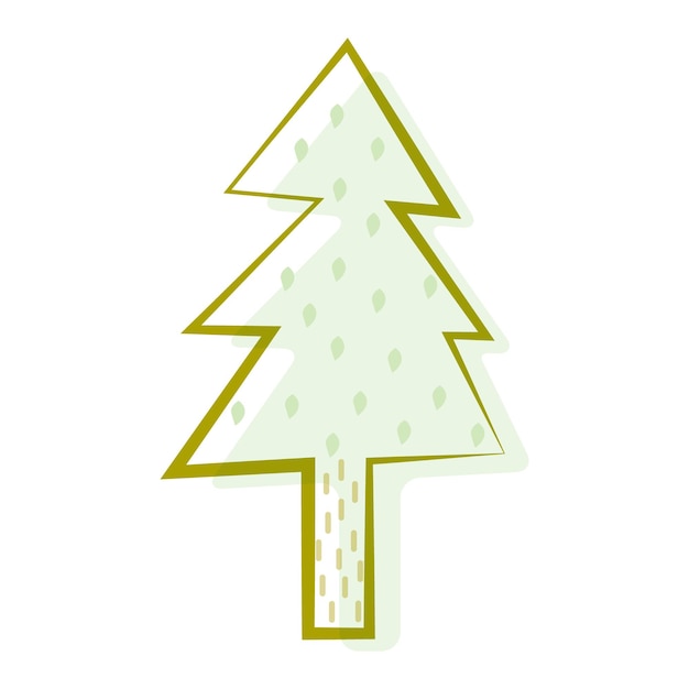 spruce tree element vector