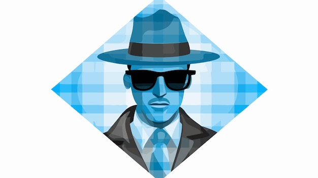 Spy Vector Pictograph Flat Illustration Style