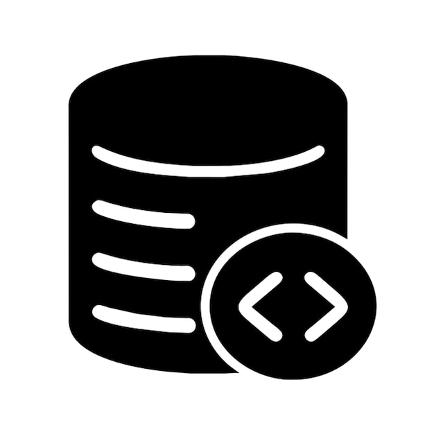 Vector sql database pictogram