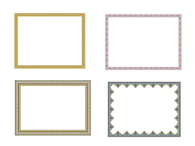 Square elegant frame Vector Illustration