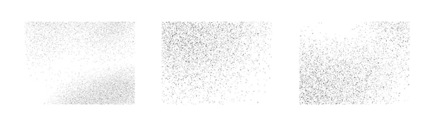 Vector square grunge backgrounds grunge texture white and black dust dots grunge