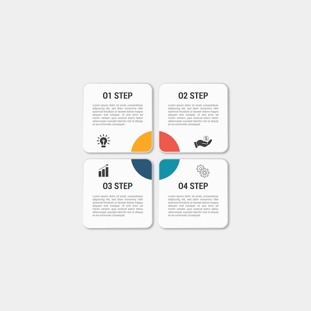 Square infographic Design