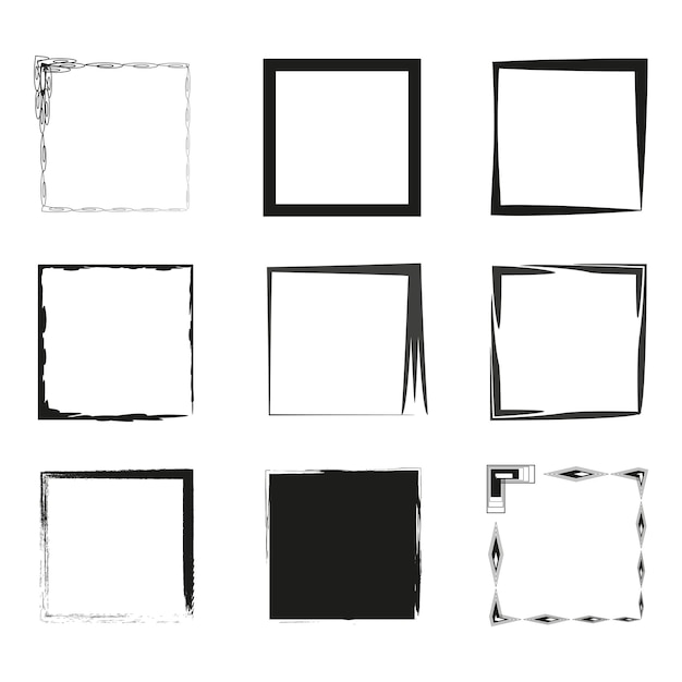 square template backgrounds Vector illustration EPS 10