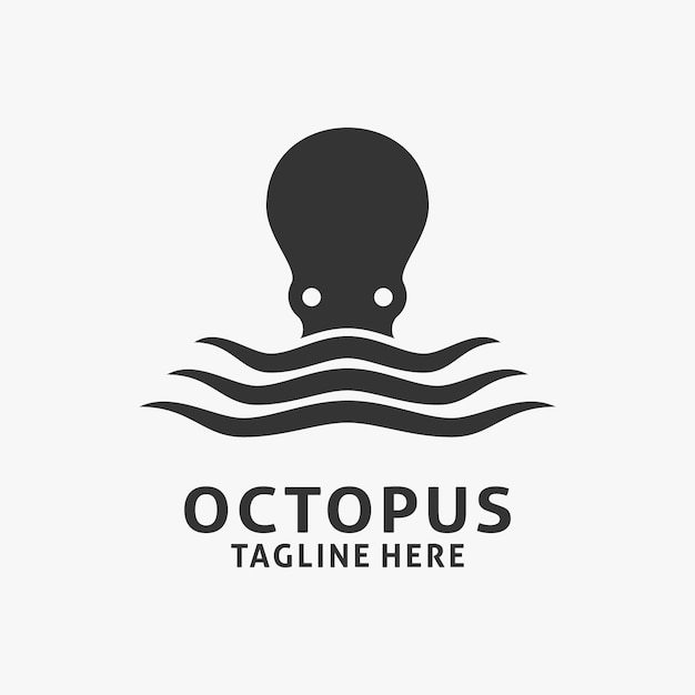 Squid octopus logo design