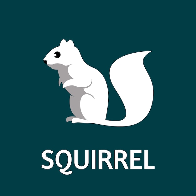 Squirrel Flat Illustration