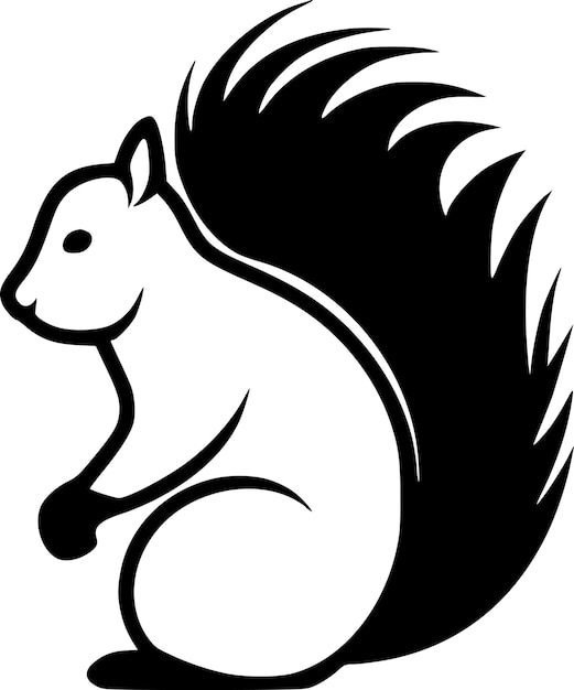 Squirrel High Quality Vector Logo Vector illustration ideal for Tshirt graphic