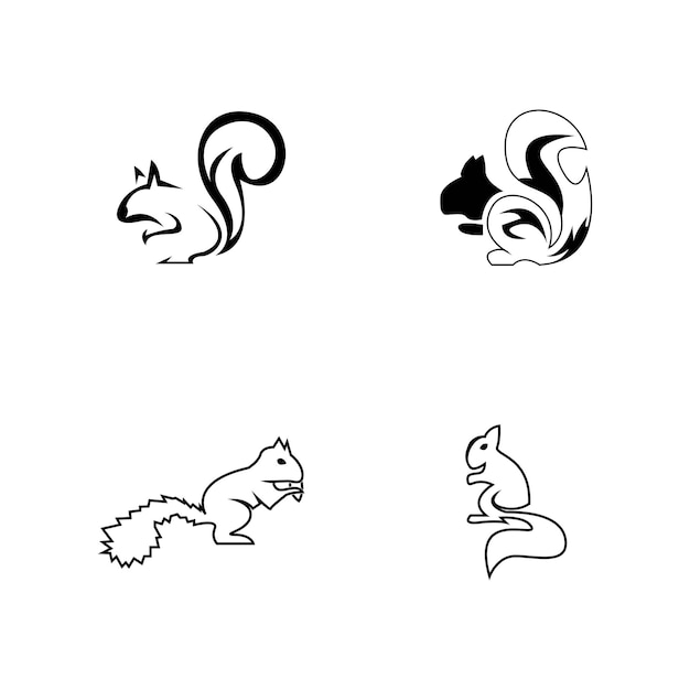 Squirrel icon and symbol vector illustration