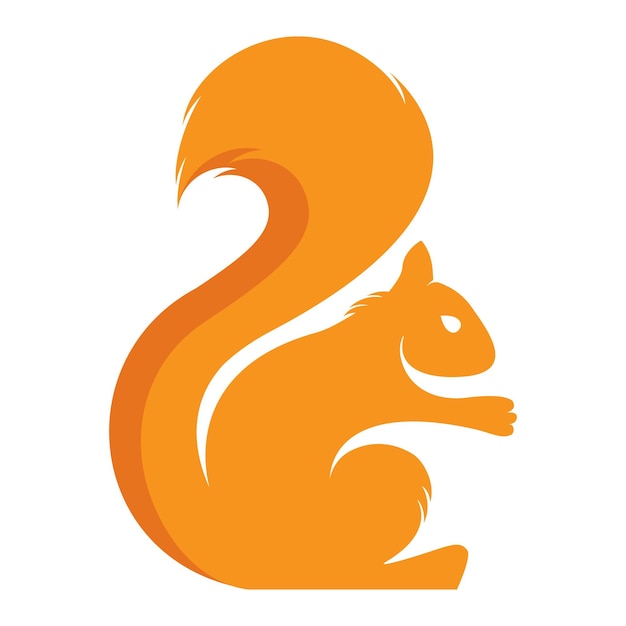 Squirrel logo design template Vector illustration Abstract Squirrel vector template design