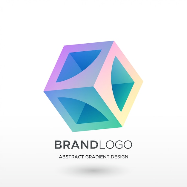 Squre abstract gradient logo