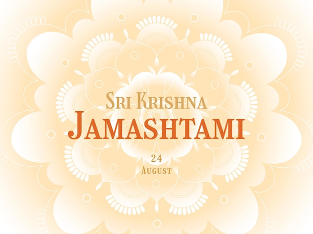 Sri Krishna Janmashtami horizontal banner template devoted to annual Indian festival Gokulashtami r