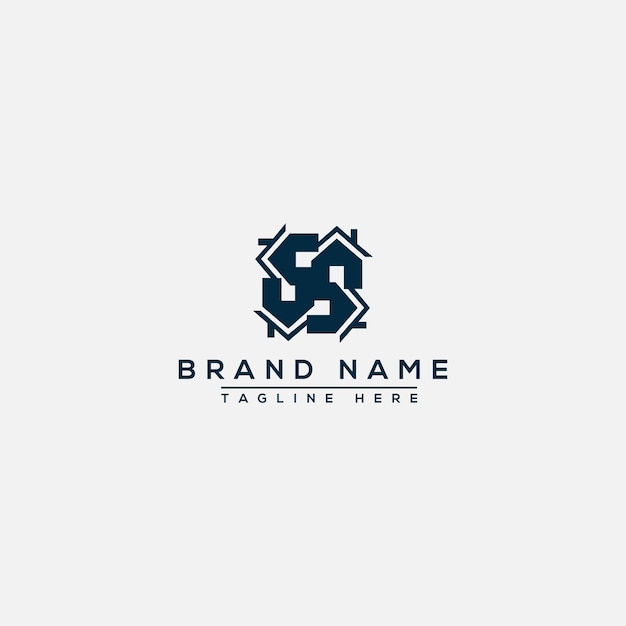 SS Logo Design Template Vector Graphic Branding Element