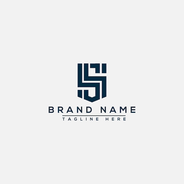 SS Logo Design Template Vector Graphic Branding Element