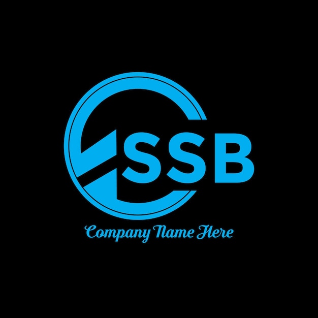 SSB letter logo design with a circle shape. SSB circle and cube shape logo design. SSB hexagon logo.