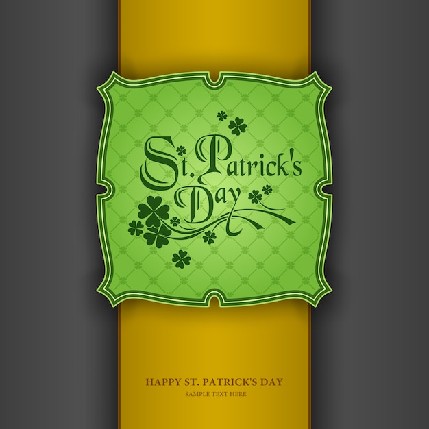 Vector st. patrick's day background,  seamless wallpaper pattern