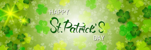 St.Patrick's Day elegant vector banner template