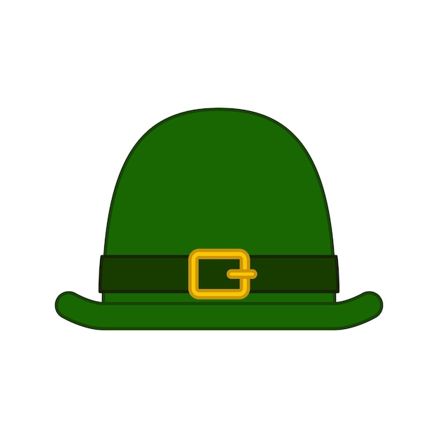 St Patrick's Day hat isolated on white background Vector illustration