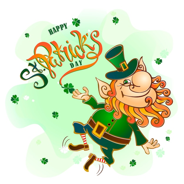 St. Patrick's day holiday card 