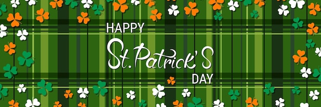 St.Patrick's Day horizontal vector banner template