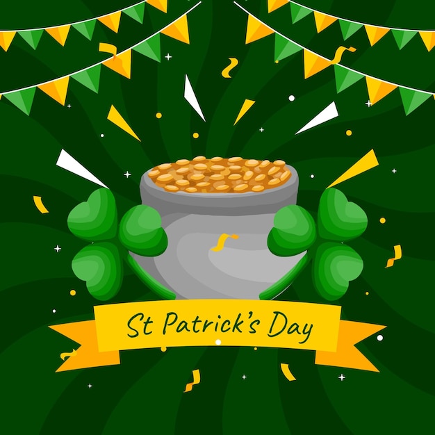 st patrick's day poster illustration