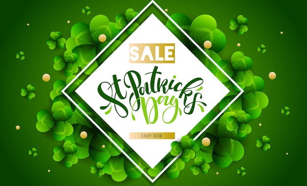 St Patrick s Day special offer vector sale banner or flyer vector EPS 10