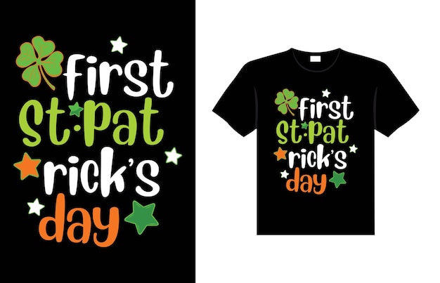 ST Patrick's day typography colorful Irish quote vector Lettering t shirt design