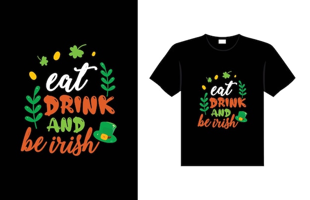 st. patrick's day typography colorful Irish quote vector Lettering t shirt design