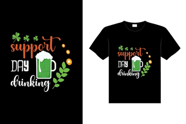 St. Patrick's day typography colorful Irish quote vector Lettering t-shirt design