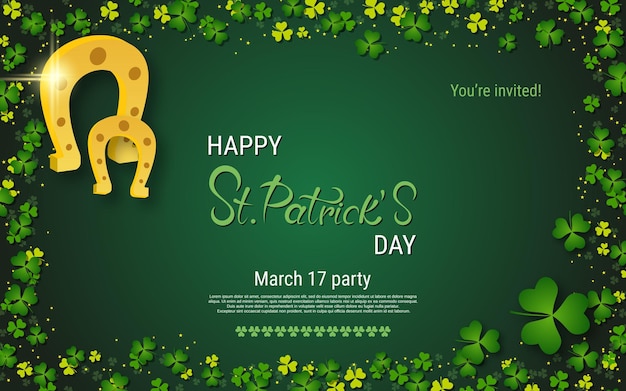 St Patricks Day elegant vector illustration