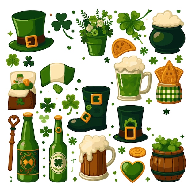 St Patricks Day elements bundle