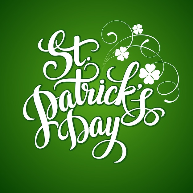 Vector st. patricks day greeting card.  illustration