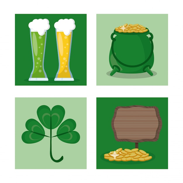 St patricks day icons