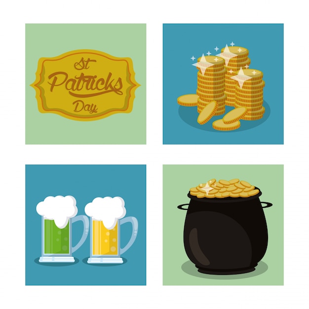 St patricks day icons