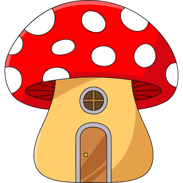 St Patricks Day Mushroom Cartoon Clipart Vector