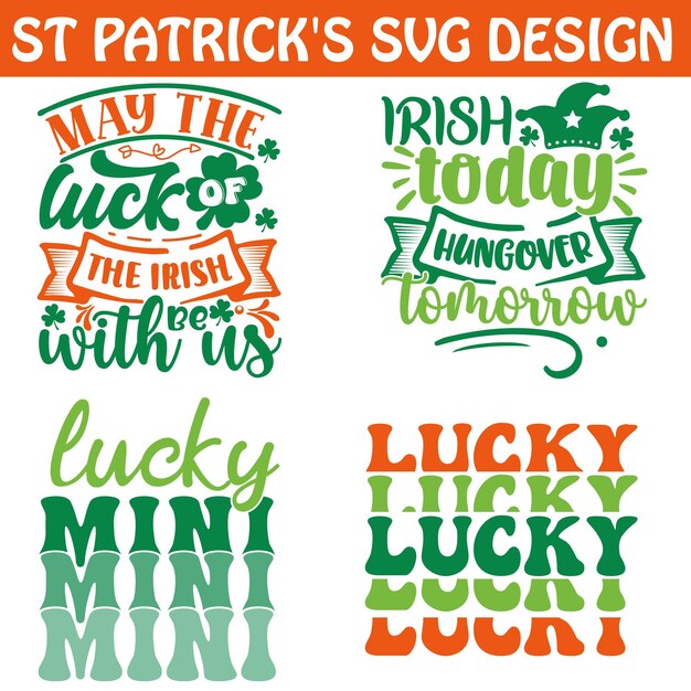 Vector st patricks day svg design