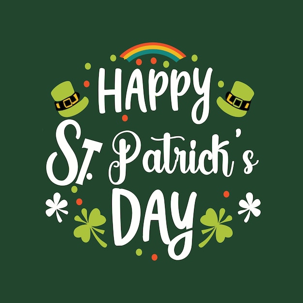 St Patricks day vector illustration St Patricks Day tshirt design template