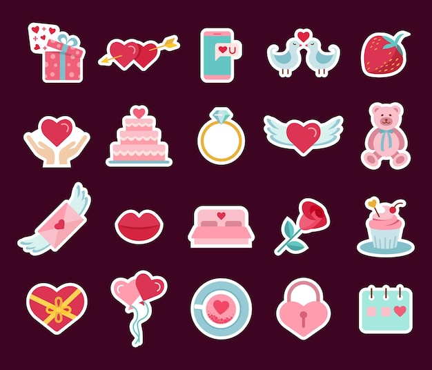 St Valentine s Day stickers