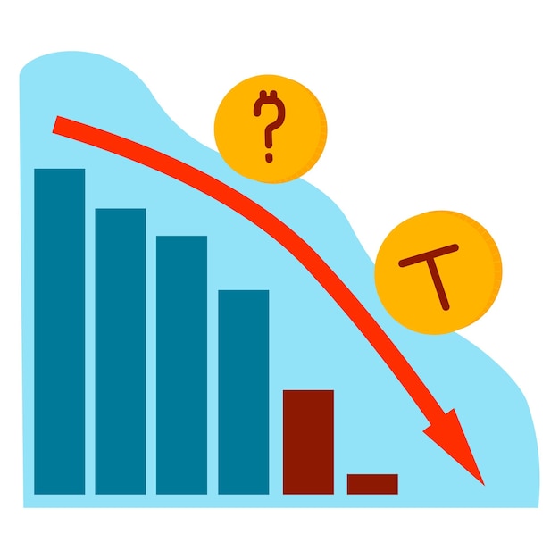 Stablecoin terra crash crisis infographic vector illustration