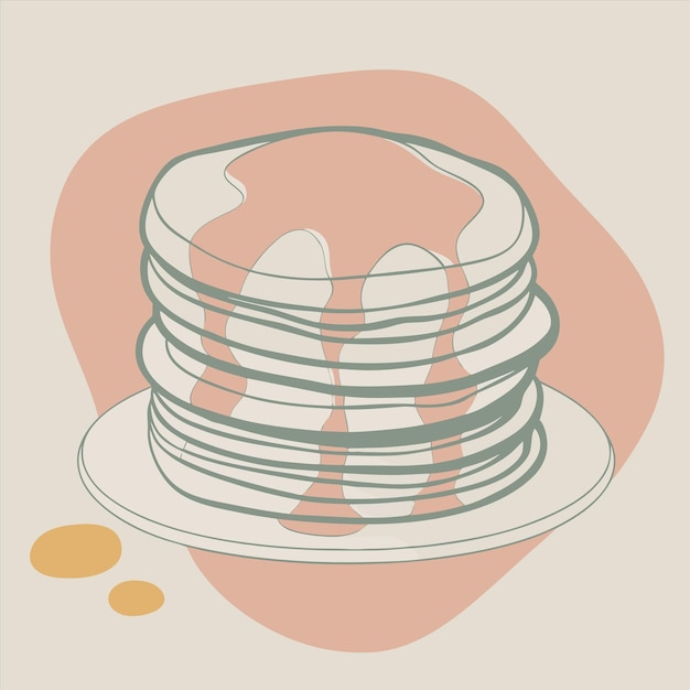 a stack of pancakes with eggs on them