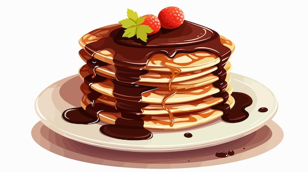 a stack of pancakes with raspberries on top of them