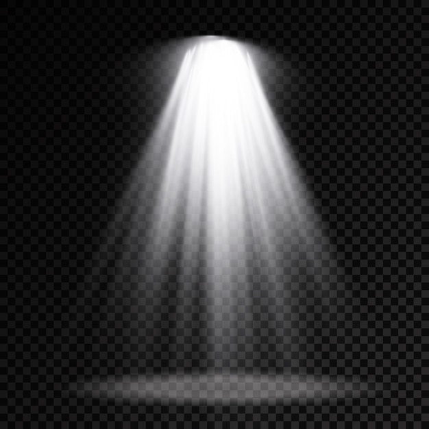 Stage lighting spotlights scene projector light effects bright white lighting with spotlight