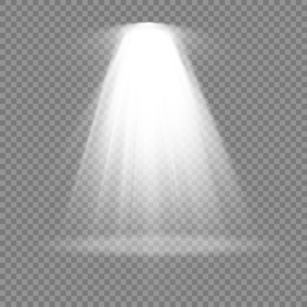 Stage lighting spotlights scene projector light effects bright white lighting with spotlight