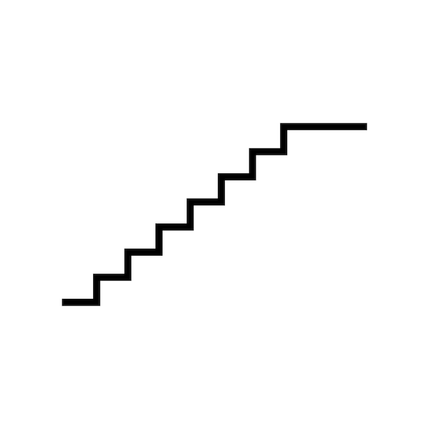 Stairs icon vector