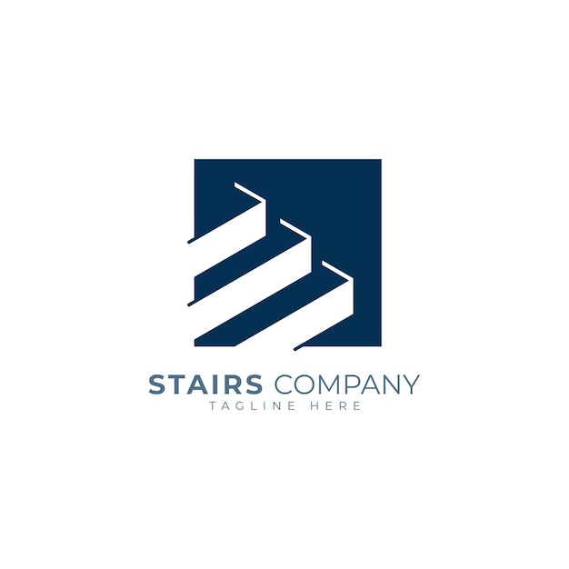 stairs logo design concept success steps logo for corporate business company