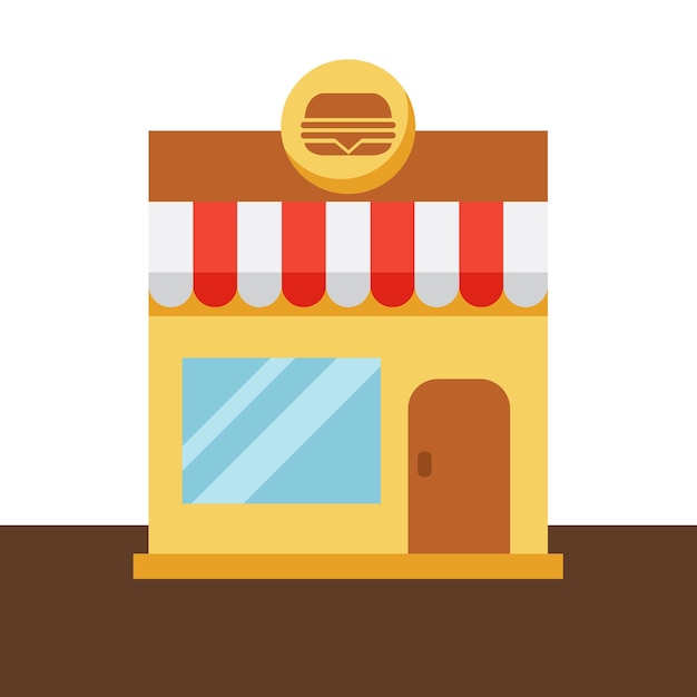 Stand food vector illustration