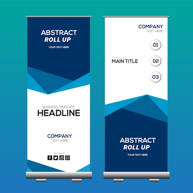 Stand Roll up banner template