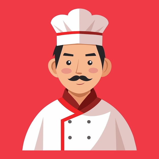 Standing man chef vector