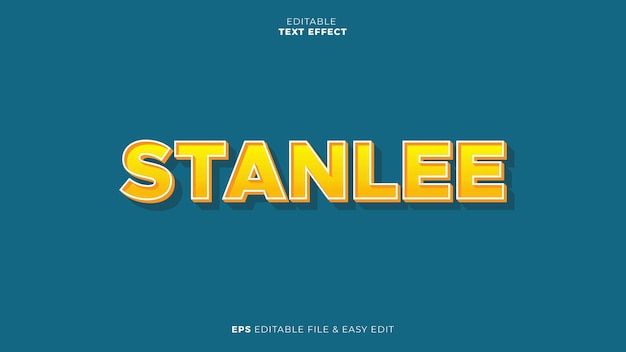 StanLee Editable Text Effect