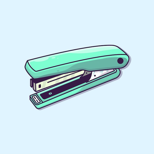 stapler illustration with cartoon style