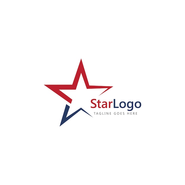 Star abstract logo icon vector template